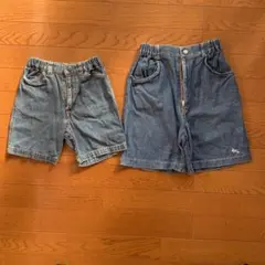 デニムショートパンツ　2点