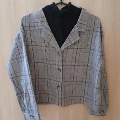 GW値下げ CECIL McBEE チェック柄ショート丈シャツ