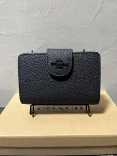 ✨️新品未使用✨️COACH ブラック 二つ折り財布