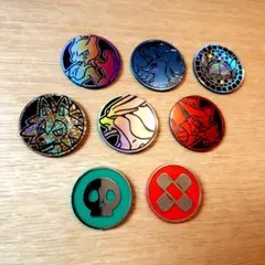 ポケモンカードゲーム公式・海外限定コイン + コインカプセル ６個セット