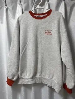 値下 しまむら 田中里奈コラボ 配色トレーナーLL