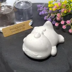 アロマストーン　恐竜さん　香りなし　ハンドメイド　石膏　グレー系