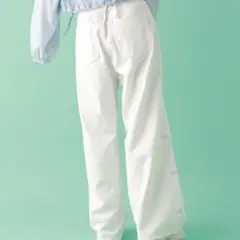 シナモン　コラボ　ワイドパンツ Lサイズ
