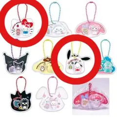 サンリオキャラクターズ パッケージチャーム　ハローキティ　ポチャッコ　2点セット
