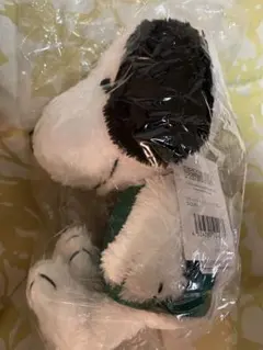 ☆ スターバックス グリーンエプロン スヌーピーぬいぐるみ　スタバ