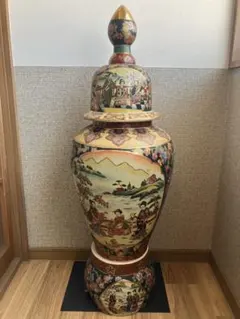 r214r125 九谷焼 豪華色彩 高さ63 大黒天像 開運置物 商売繁盛 金運