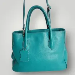 MAXIMA マキシマ 2way トートバッグ ターコイズグリーン ショルダー