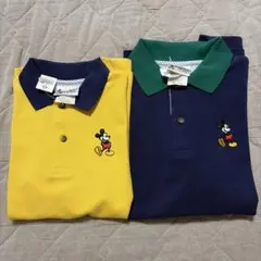 ミッキーマウス ポロシャツ ２枚セット