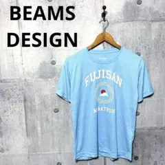 BEAMS DESIGN 富士山マラソン記念ランニングTシャツ S ブルーのサムネイル