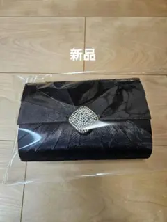 【新品】パーティバッグ　クラッチ&ショルダー　2way　黒