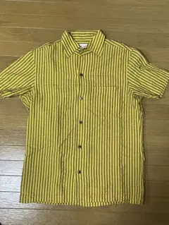 Paul Smith 半袖シャツ M イエロー/ストライプ