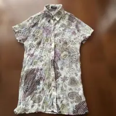 AFRICA TARO アフリカタロウ花柄シースルシャツのサムネイル