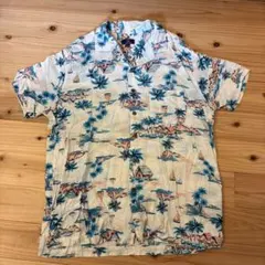 古着GEORGE ジョージ オープンカラー 柄シャツ Lサイズのサムネイル