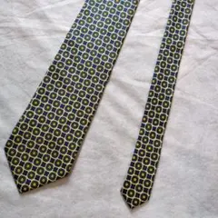 美品✨️DURBAN ダーバン 幾何学模様 シルクネクタイ イタリア製