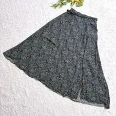 niko and... ペイズリー柄 フレアロングスカート L