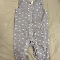 H&M 薄紫 花柄ロンパース