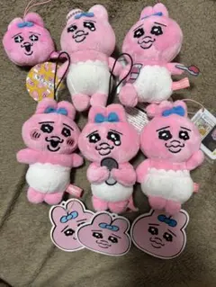 おぱんちゅうさぎマスコット6点セット