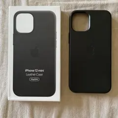 Apple iPhone 12 mini 純正レザーケース ブラック