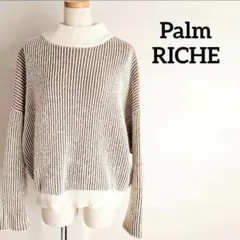 ポームリシュ♡　ニット　セーター　ドルマンスリーブ　ストライプ　可愛い