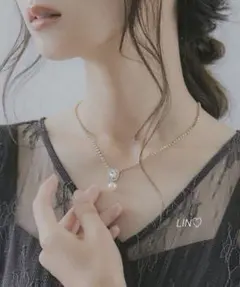 Dorry Doll パール ビジュー ネックレス 結婚式 オケージョン 綺麗め