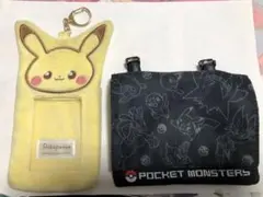 ポケモン　ふわふわフォトキーホルダー、移動ポケット　セット