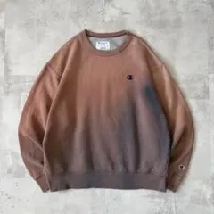 一点物 Boro　鬼フェード　ボロ スウェット　褪色　グラデーション　黄昏色　L