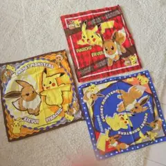 ポケットモンスター イーブイ ピカチュウ ランチクロス3枚セット