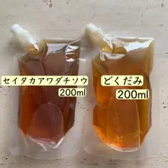 【2種】背高泡立草チンキ／どくだみチンキ 虫除け 野草 オーガニック 無添加のサムネイル