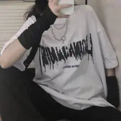 ロゴプリントTシャツ 韓国 ストリート