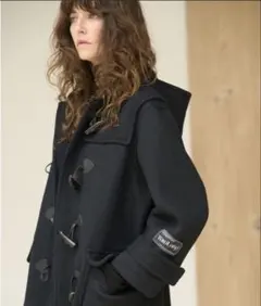 ミラオーウェン　ウールループ ネイビー ダッフルコート