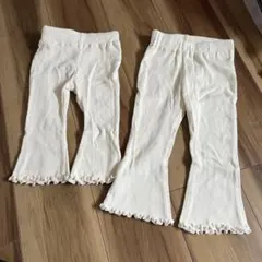 tutafuta DAILY LINE リブパンツ 80、95cm 2点セット