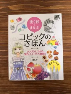 ホビージャパン ムック本「塗り絵でまなぶ コピックのきほん」描き込み式 美本