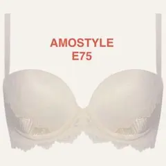 AMOSTYLE ブラジャー E75 ノンワイヤーブラ クッションカップ ふわ盛