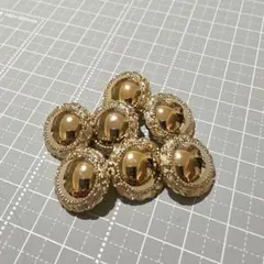 高級感 ゴールド ドームボタン 8個セット ヴィンテージ