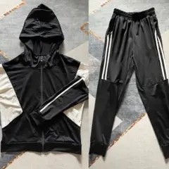 ジョガーパンツ　パーカー　上下　セット　スポーツ　部屋着　ルームウェア M