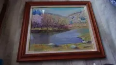 2003年制作の油絵額