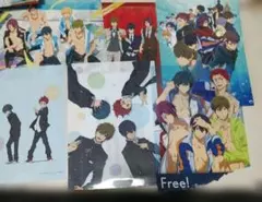 Free!　真琴　遙　郁弥　旭　クリアファイル　切り抜き