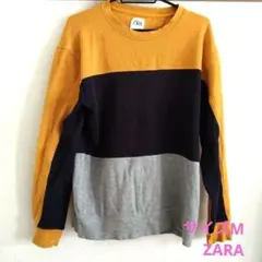 ZARA カラーコンビネーション スウェット M