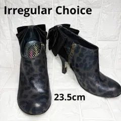 【美品】 Irregular Choice 豹紋 短靴 37 蝴蝶結