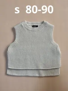 アオスタ　Aosta ニットベスト S アイボリー