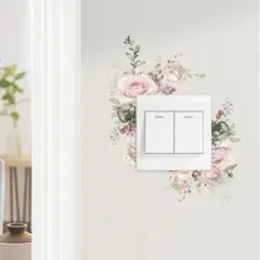 ◆簡単！貼るだけ♪ 花　薔薇　バラ　植物 ウォールステッカー KG268