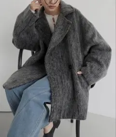 LIAN シャギーミドルコート