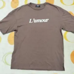 Bershka 半袖Tシャツ　USA S　ブラウン