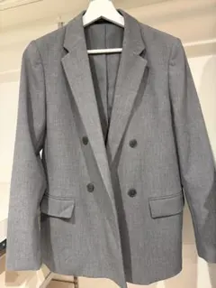 UNIQLO ダブルジャケット グレー Mサイズ