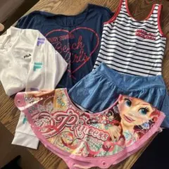 FILA ラッシュガードと浮き輪付 ！タンクトップとスカート水着３点セット