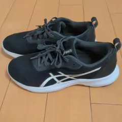 asics ブラック/ホワイト スニーカー25cm