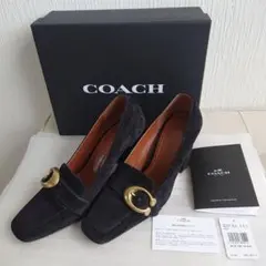 【美品】COACH チャンキーヒール 5.5C