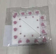 ハート柄レース装飾タオルハンカチ＆ティッシュケース2点セット - メルカリ