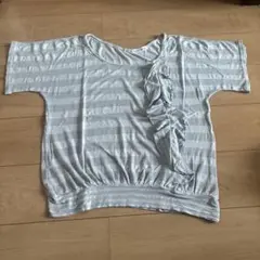 Alphabet's alphabet ラメボーダーフリルTシャツのサムネイル