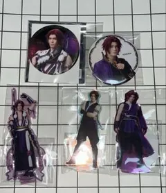 ミュージカル刀剣乱舞 蜻蛉切 缶バッジ アクリルスタンド 5点セット
